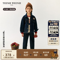 Teenie Weenie Kids小熊童装24秋季男女童帅气百搭牛仔夹克 牛仔色 120cm