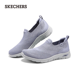 斯凯奇（Skechers）女士一脚蹬休闲鞋104680 薰衣草色/LAV 35.5