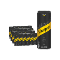 Schweppes 怡泉 苏打水有糖/无糖可选原味柠檬味气泡水干姜水汤力水330ml整箱