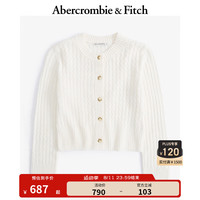 ABERCROMBIE & FITCH女装 24秋季气质时尚休闲两件装针织吊带开衫KI150-4224 奶白色 XXS (160/80A)