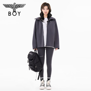 BOY LONDON24秋男女同款外套经典印花户外登山潮酷外套N23062 灰色 S