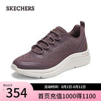 斯凯奇（Skechers）2024夏季女鞋健步鞋休闲运动鞋117561 茱萸粉/MVE 35