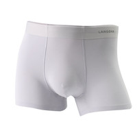 浪莎 无痕兰精莫代尔男内裤 含桑蚕丝5A级抗菌 4条/盒 190/115cm4XL 浅色系