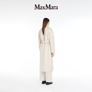 MaxMara 2024秋冬女装羊毛羊绒大衣外套9016154306 白色 34