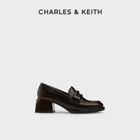 CHARLES & KEITH CHARLES&KEITH24;秋季新款CK1-60580294复古英伦粗跟乐福鞋单鞋女