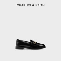 CHARLES & KEITH CHARLES&KEITH24;秋季新款CK1-70900527金属扣饰英伦时尚乐福鞋女