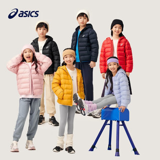 移动端、京东百亿补贴：ASICS 亚瑟士 童装2024冬季男女中大童休闲连帽轻薄羽绒服外套舒适334241073075