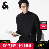 杰克·琼斯(JACK&JONES)男装秋冬男士打底衫百搭简约舒适时尚可机洗针织衫半高领套头毛衣
