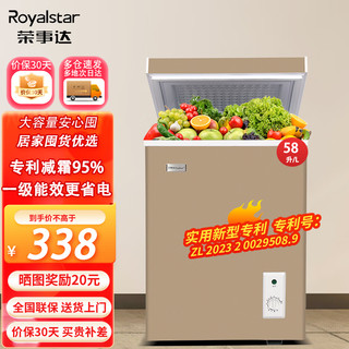 Royalstar 荣事达 微霜小冰柜家用金色