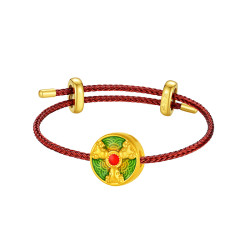 chowtaiseng周大生黄金转运珠手链国家宝藏联名藏宝阁足金手绳硬金