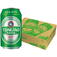 88VIP：TSINGTAO 青岛啤酒 纯干 330ml*24罐 整箱装