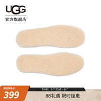 UGG秋季男士鞋款替换配件舒适茸茸鞋垫 1117052 NAT  自然白色 40码