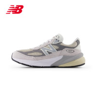 new balance 990 v6 男女复古百搭休闲运动鞋 U990NC6 灰色/浅卡其 45