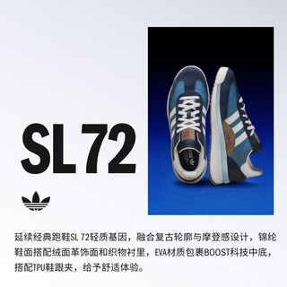 adidas ORIGINALS SL 72 RTN 男女通用休闲运动鞋 JI2506 蓝/藏青/白 44