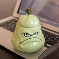 Jidaocook倭瓜水杯窝瓜马克杯男生男士陶瓷茶杯女生女士家用 倭瓜水杯 550ml