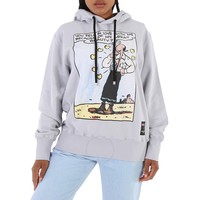 MONCLER 盟可睐 奥利佛印花 蓝色棉质连帽卫衣