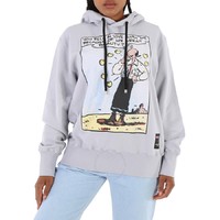 MONCLER 盟可睐 奥利佛印花 蓝色棉质连帽卫衣