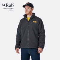 睿坡 Rab英国男保暖摇粒绒夹克户外运动防风风衣轻质舒适耐磨807g QFC-24 灰色 M