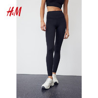 H&M【MOVE SoftMove™】女士长裤春季瑜伽服运动裤1166837 黑色 170/88