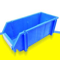 敏极 加厚收纳零件盒组合式物料盒元件盒塑料盒螺丝工具盒零件箱物料箱 外径247*149*125