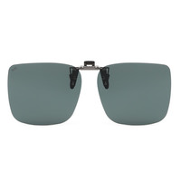 帕莎夹片男女通用时尚休闲简约便捷式方形偏光近视挂片墨镜F款 -G15单绿