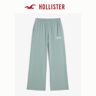 HOLLISTER24秋季宽松直筒运动松紧腰长裤卫裤 女 KI347-4077 蓝色 S （155/68A）短版