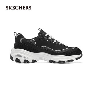 斯凯奇（Skechers）时尚绑带运动鞋11936 黑色/白色/BKW 35