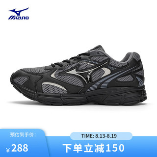 Mizuno 美津浓 Speed 2K 中性跑鞋 D1GH222907 黑/烟熏灰 41