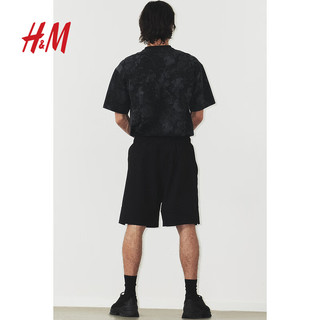 H&M【 MOVE DryMove™】男士运动裤24夏季跑步短裤1164485 黑色 170/80