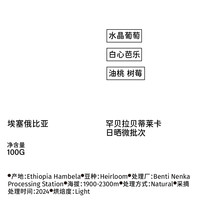 治光师 BEAM TIMER 水晶葡萄 芭乐埃塞俄比亚贝蒂莱卡手冲咖啡豆100g