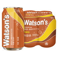 watsons 屈臣氏 苏打汽水康普茶味气泡饮料 325ml*4罐连包装