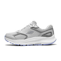 SKECHERS 斯凯奇 WOMEN'S GO系列 暮光 女子轻质缓震跑鞋 128606-GYLV 灰色/薰衣草色 35