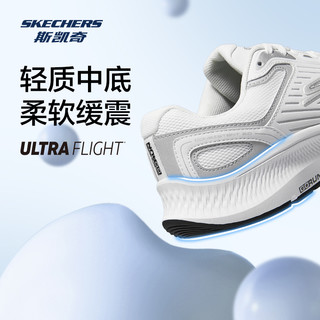 SKECHERS 斯凯奇 WOMEN'S GO系列 暮光 女子轻质缓震跑鞋 128606-GYLV 灰色/薰衣草色 38.5