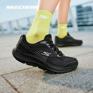 SKECHERS 斯凯奇 WOMEN'S GO系列 暮光 女子轻质缓震跑鞋 128606-BBK 全黑色 39