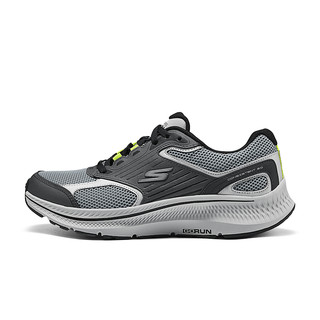 SKECHERS 斯凯奇 MEN'S GO系列 暮光 男子轻质缓震跑鞋 220868-GYBK 灰色/黑色 45