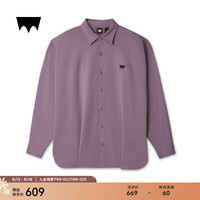 Levi's李维斯24秋季男士宽松加绒长袖衬衫 A7098 紫色 L