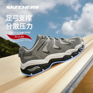 SKECHERS 斯凯奇 OUTDOOR MENS系列 醒山 男子徒步鞋 237542-GRY 灰色 45.5