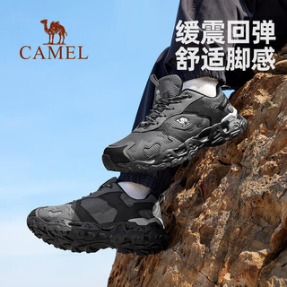 骆驼（CAMEL）户外登山鞋女士夏季透气舒适耐磨防滑山地徒步鞋户外运动鞋男 F13A693016，灰色，男 36