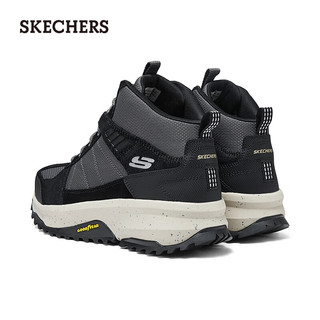 斯凯奇（Skechers）男士复古休闲鞋高透气记忆泡棉鞋垫237315 黑色/BLK 41.5