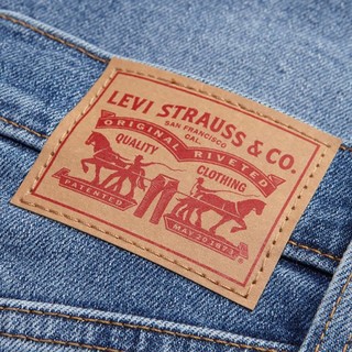 Levi's李维斯女士高腰锥形牛仔裤蓝色潮流时尚百搭