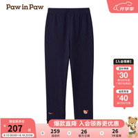 PawinPaw卡通小熊童装2024年秋冬女童针织裤 Navy藏青色/59 150cm