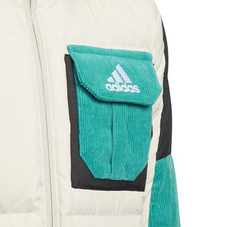 阿迪达斯（adidas）男青少年加厚保暖带帽运动羽绒服外套HM9642 HM9642 140