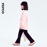 小猪班纳童装2024秋装儿童套头衫中大童女童卫衣女孩上衣秋季 粉红 120cm