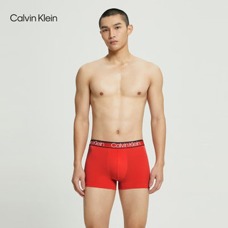 Calvin Klein内衣男士多色四条装ck提花棉质防夹臀四角裤平角内裤男NP2427O 6L5-深蓝/深灰/灰/红 4条 S