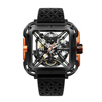 值选：CIGA Design 玺佳 X系列 男士自动机械表 机能橙 X011-BLOG-25BK
