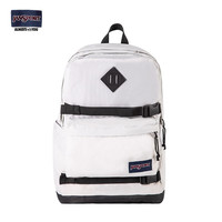 JANSPORT 双肩包 初雪/奶灰白-侧袋+隔层