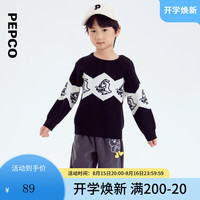 小猪班纳童装2024秋装新款儿童套头衫小童男童毛衣宝宝毛衫幼童潮