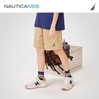 诺帝卡 NAUTICA童装【2024夏季】 男童女童短裤儿童户外耐磨五分裤运动裤 卡其 160cm