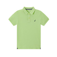诺帝卡 NAUTICA童装【儿童基本款】 男童POLO衫夏季短袖T恤抑菌 果绿-清仓 140cm