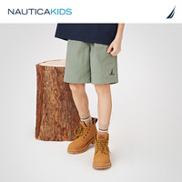 诺帝卡 NAUTICA童装【2024夏季】 男童女童短裤儿童户外耐磨五分裤运动裤 军绿 140cm